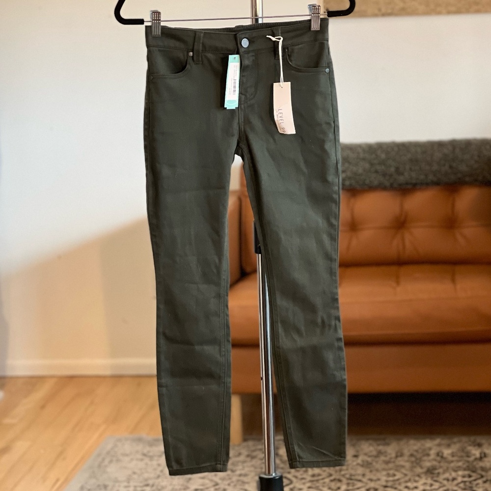 Level 99 Dark Green Primrose Jean - 25P